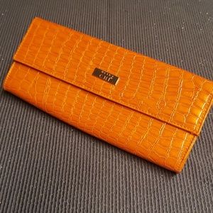 Ultra Chi "Gator skin" Orange Clutch *no chain inc